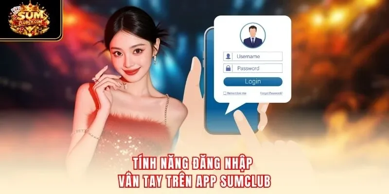 Tính năng đăng nhập vân tay trên app SumClub